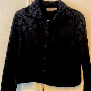 Croft & Barrow blazer jacket black size XL